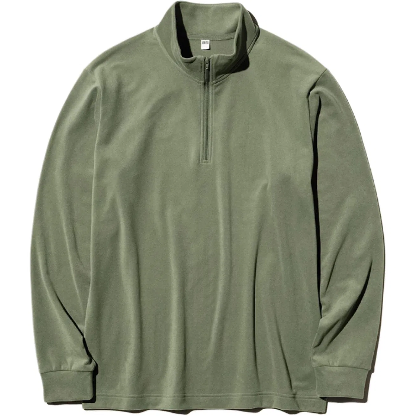 Мужская футболка с воротником-стойкой 53 Grass Green UNIQLO, 53 Grass Green