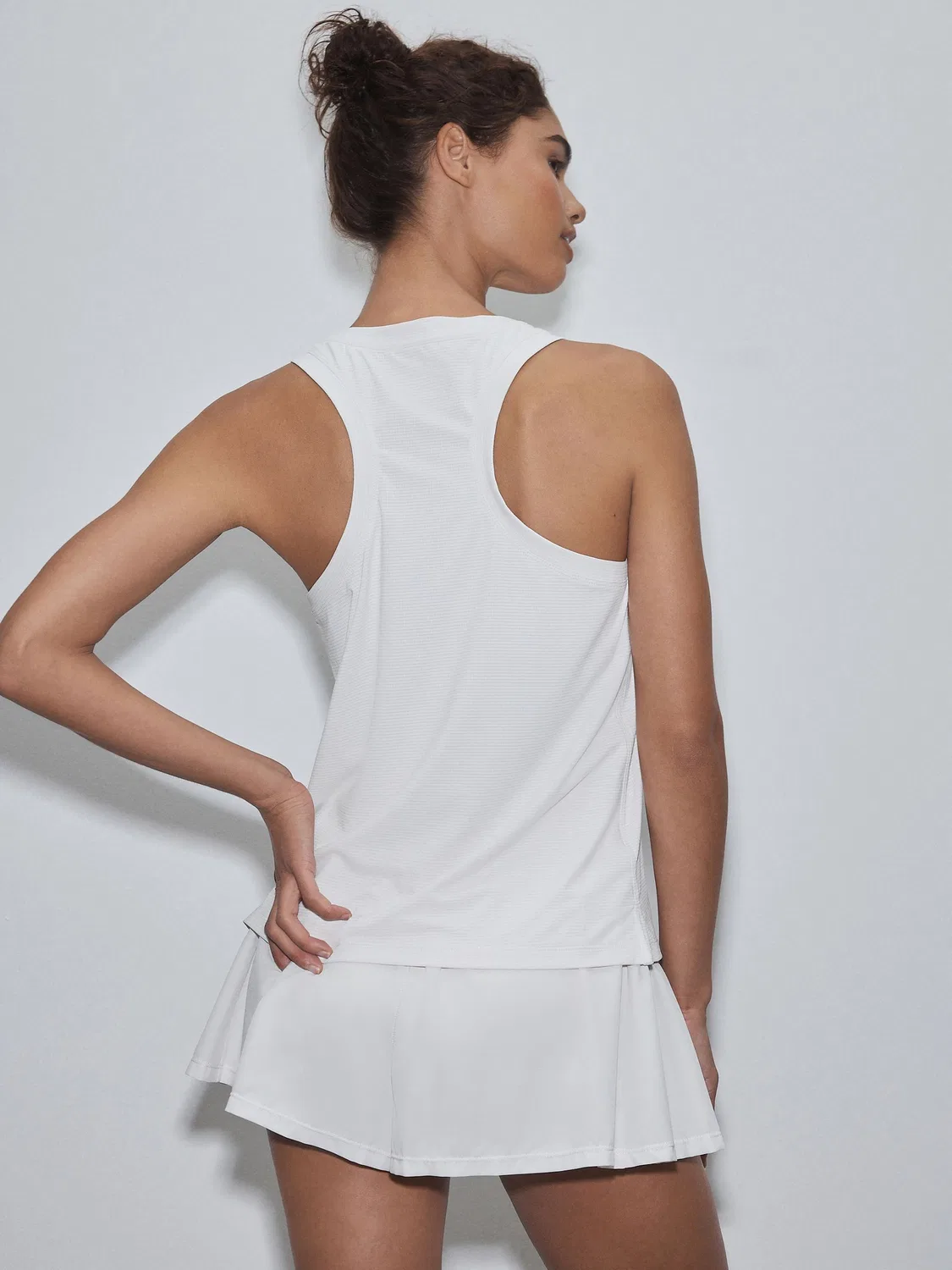 Топ для активного спорта, текстурированная ткань, Active Sports Tank Top Next, экрю — фото 4