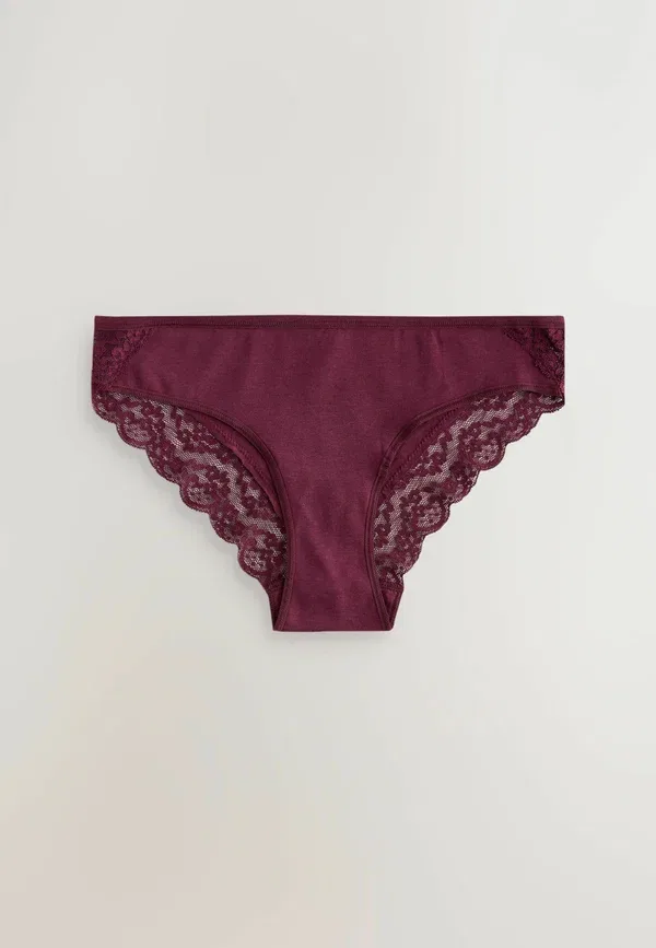 Бикини хлопковые 7 pack - bikini bottoms Next, Berry Pink, розовый — фото 3