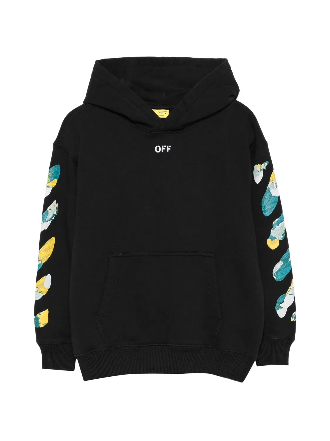 Худи с принтом Diagonals черное OFF-WHITE, черный