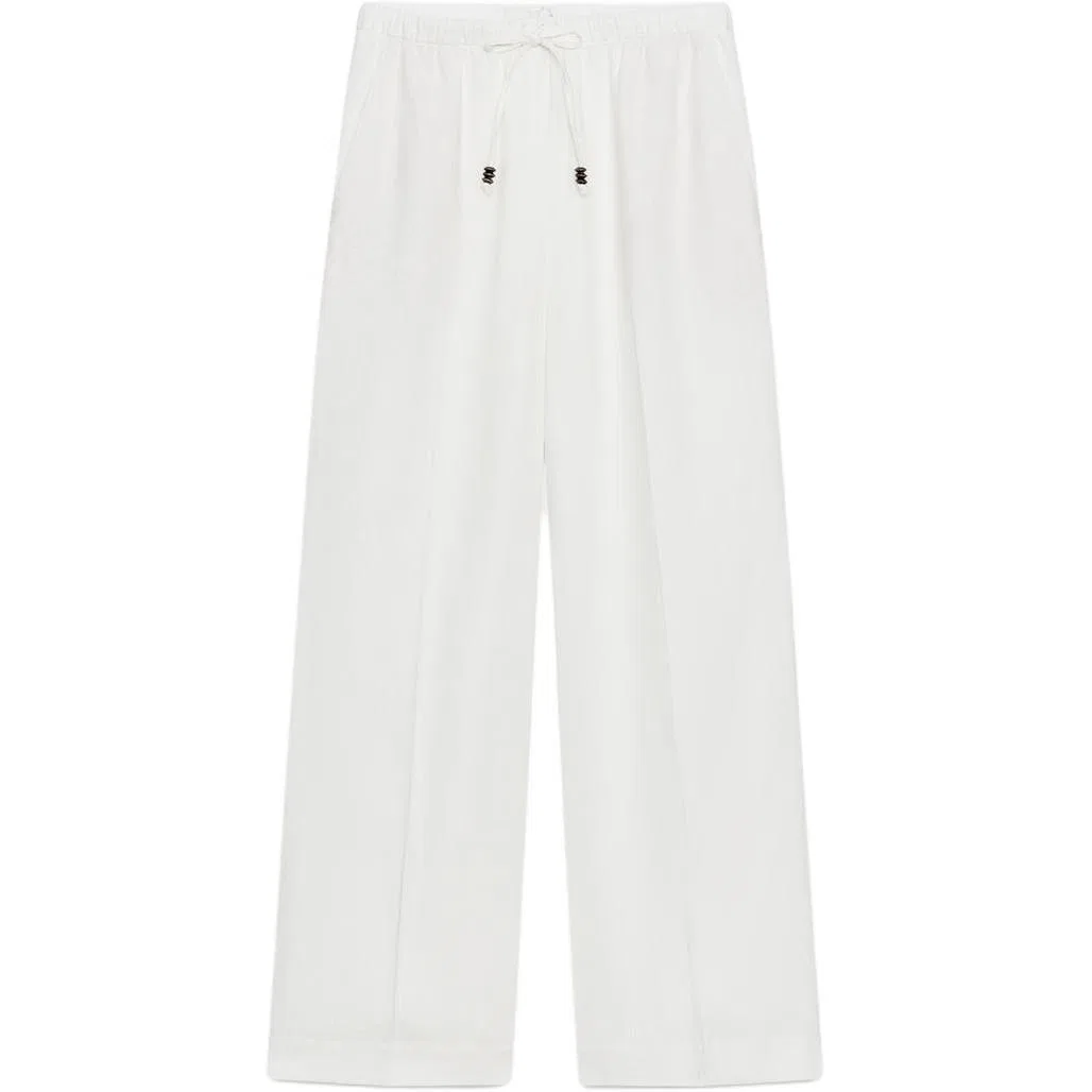 Женские брюки прямого кроя белые ZARA, White