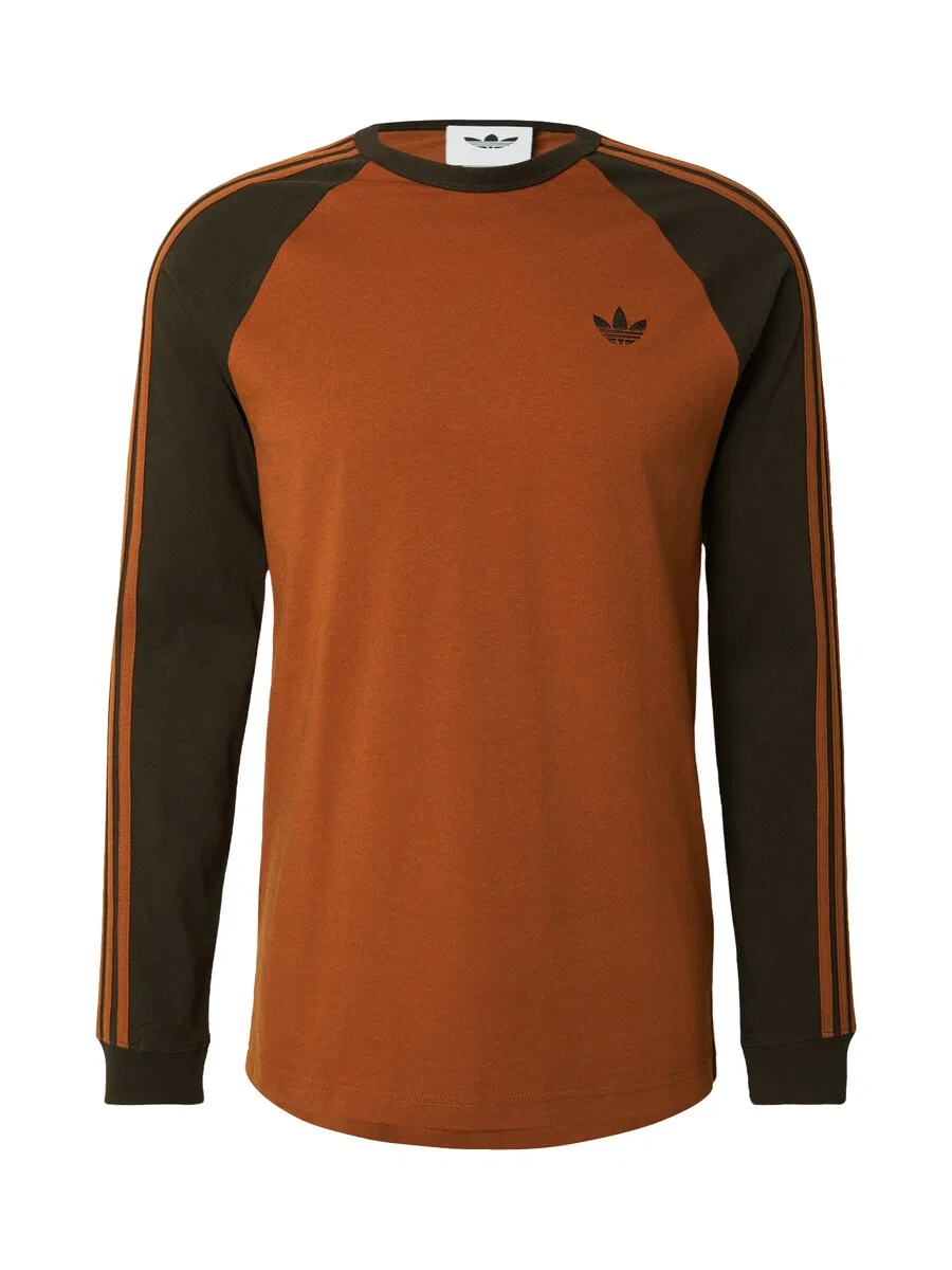 Футболка ADIDAS ORIGINALS, темно-коричневая
