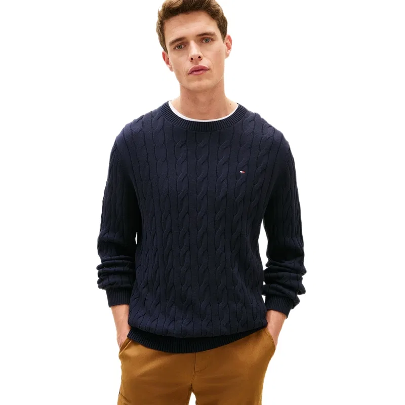 Мужской свитер с круглым вырезом Navy Blue DW5 Tommy Hilfiger