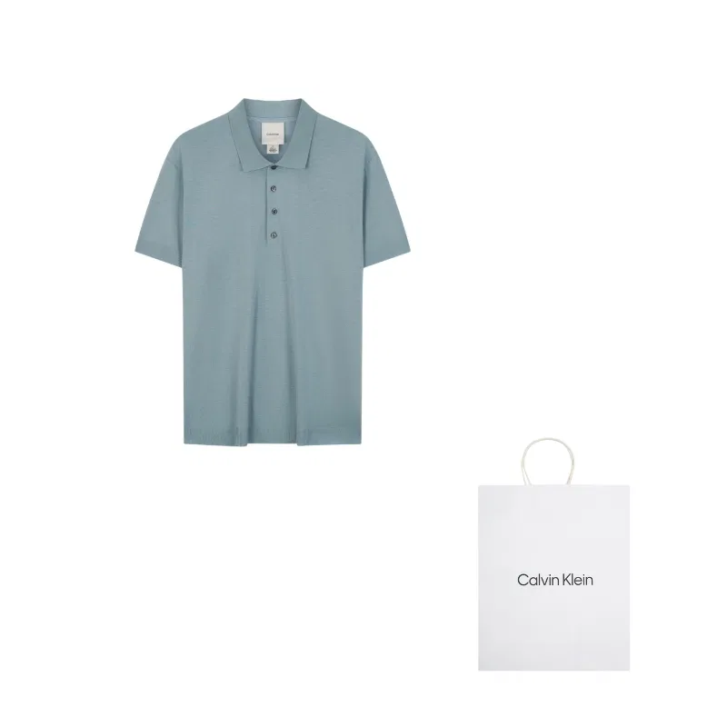 Мужское поло Calvin Klein, CYA-Wave Green