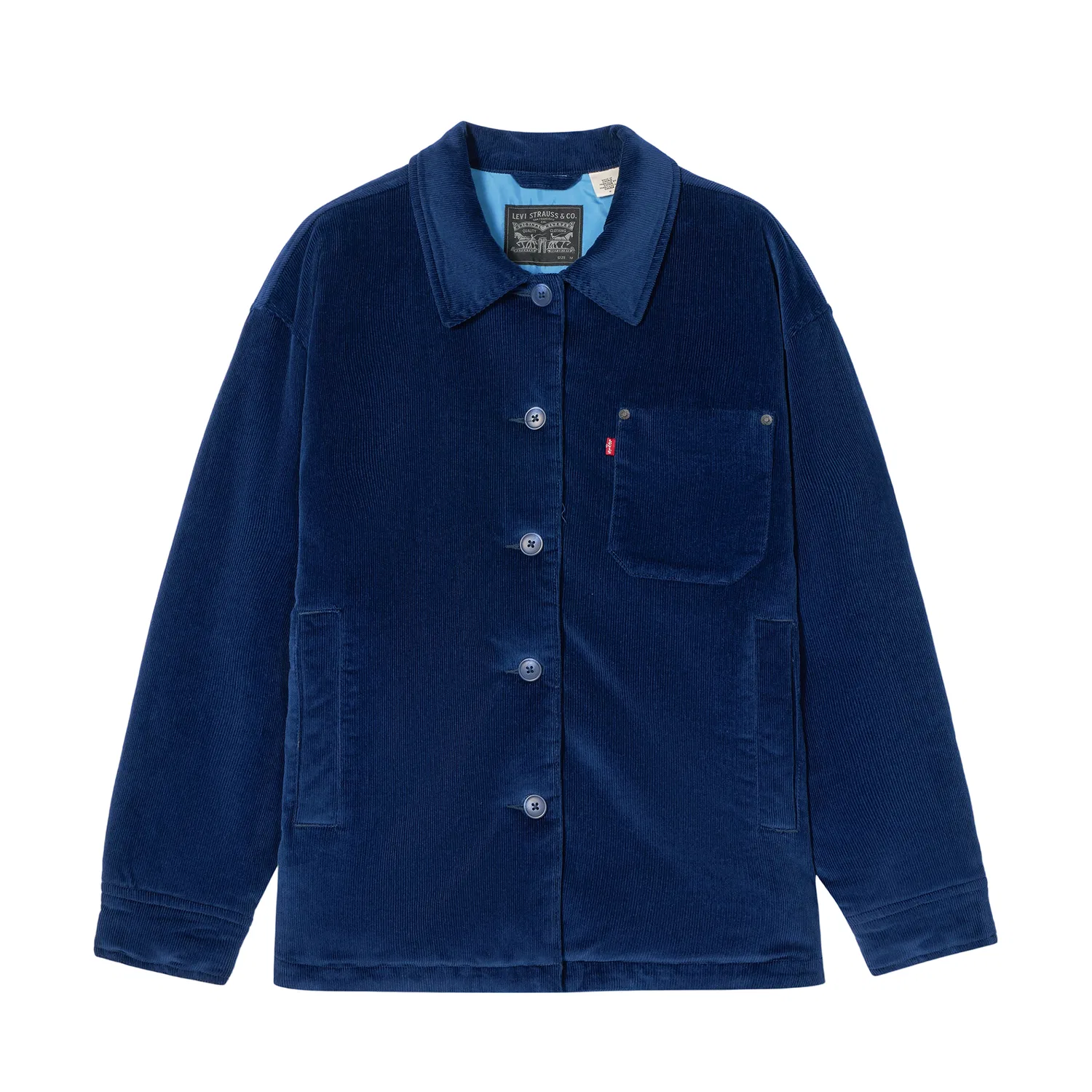 Женская куртка пуховик с отложным воротником Levi's, Blue