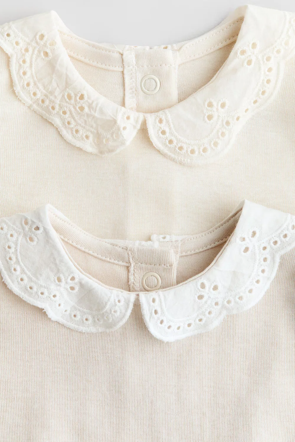 Комплект из 2 боди с вышивкой H&M, Hellbeige — фото 2