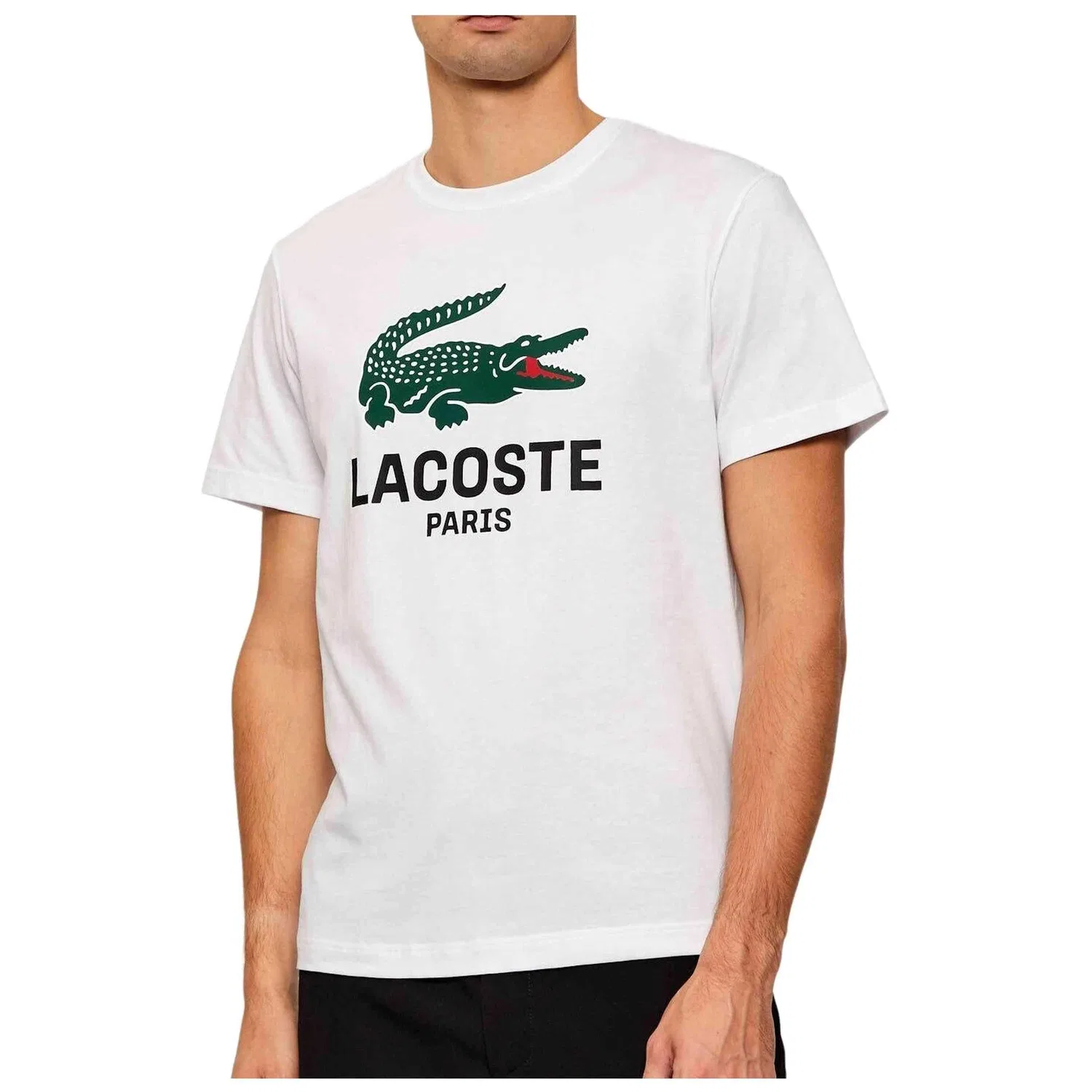 Мужская футболка с коротким рукавом Lacoste, Цвет Weiss