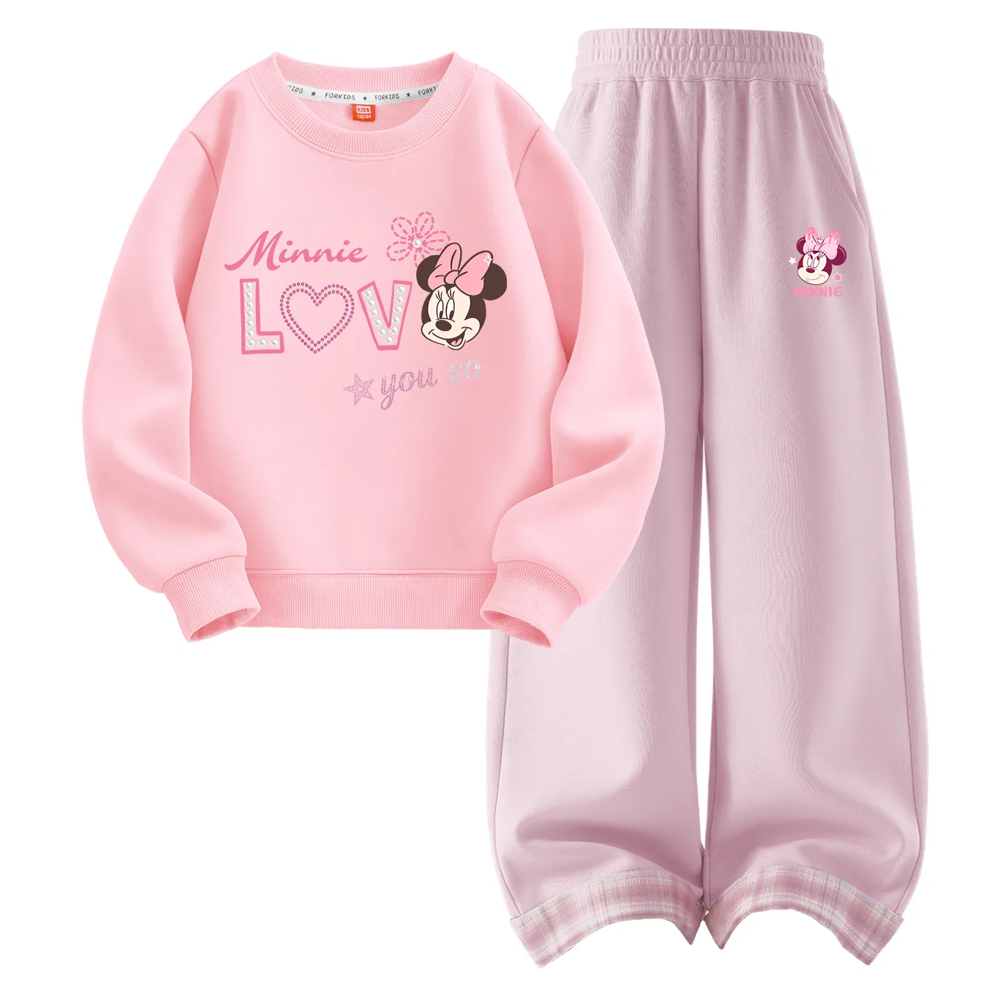 Детский спортивный комплект с принтом Disney, Daxia Aqua Blue+Diwei Floral K Navy Blue — фото 3