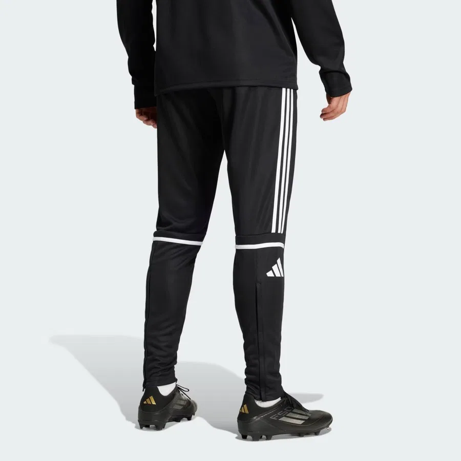 Спортивные штаны-треники из футера с принтом adidas, Черно-белый — фото 2