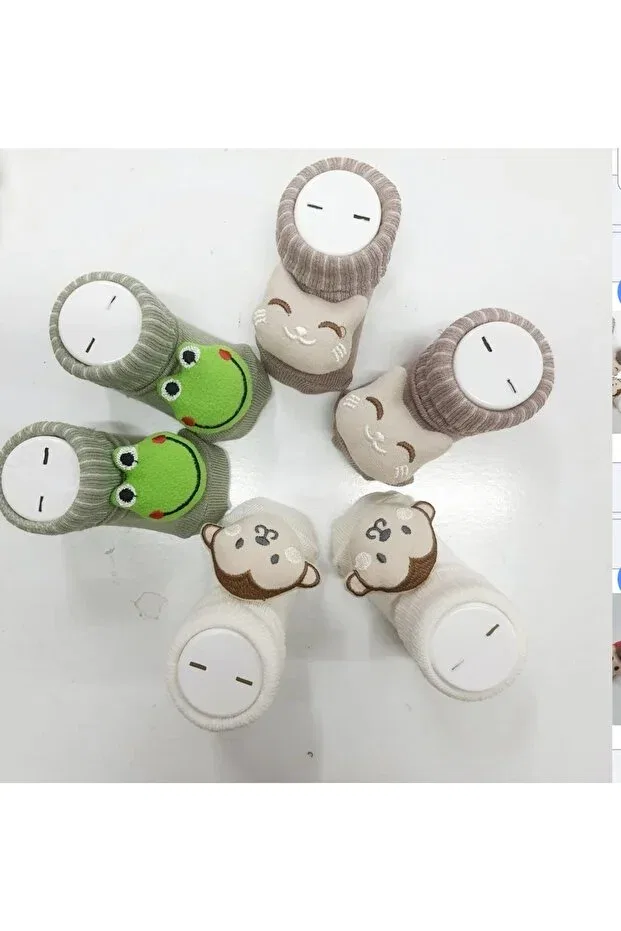 Детские носки для новорожденных хлопковые набор 3 шт Baby By Bumbo, Green