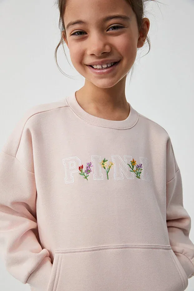 Детский комплект спортивного костюма для девочек хлопковый Dream active tracksuit set Penyemood, Powder Pink — фото 4