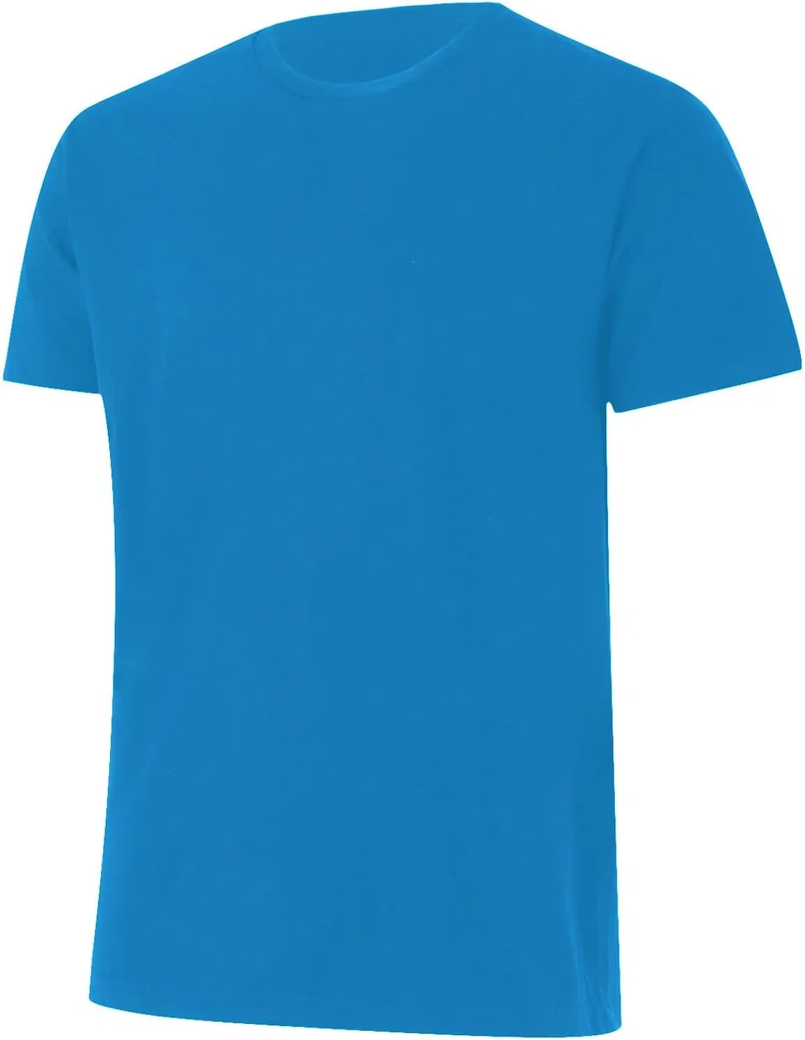 Мужская облегающая футболка с коротким рукавом Athletic Shirts, Sky Blue — фото 3