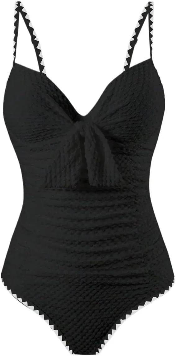 Женский цельный купальник с открытой спиной Push Up, Black