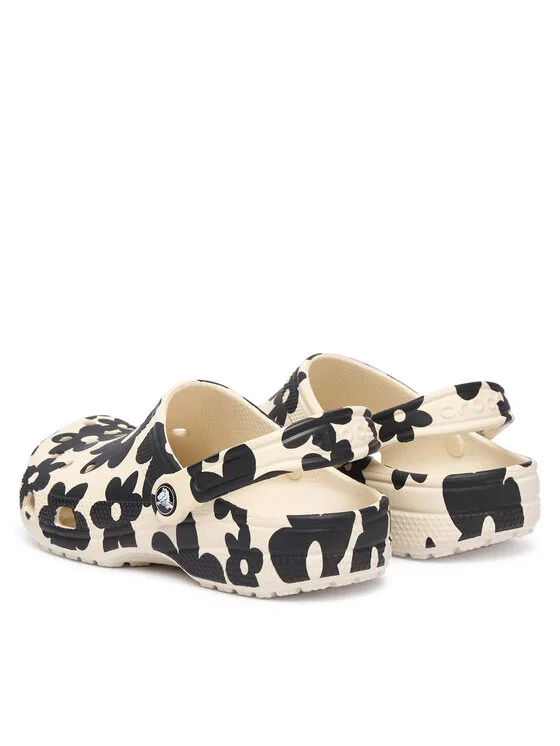 Шлепанцы Classic Pop Petals Clog K Crocs, мультиколор — фото 3