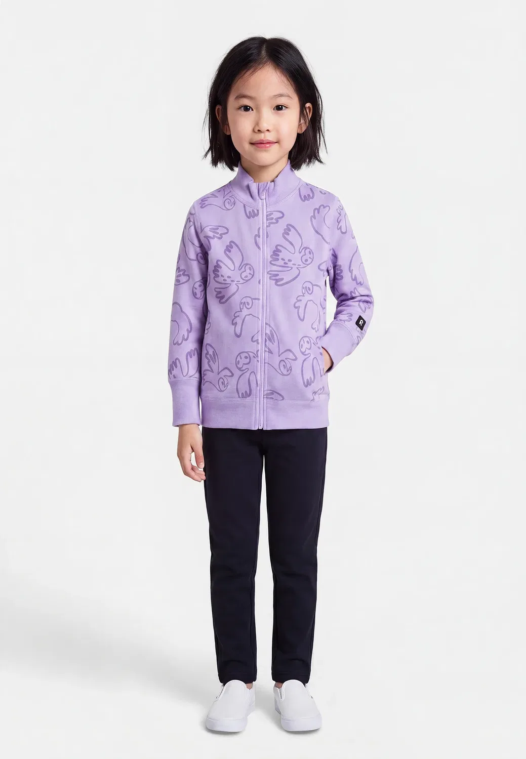 Унисекс - толстовка на молнии Reima, Blooming Lilac