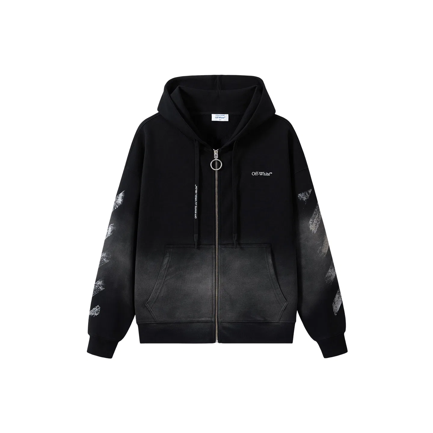 OFF-WHITE Детский свитшот с капюшоном OFF WHITE, Dark Gray — фото 3