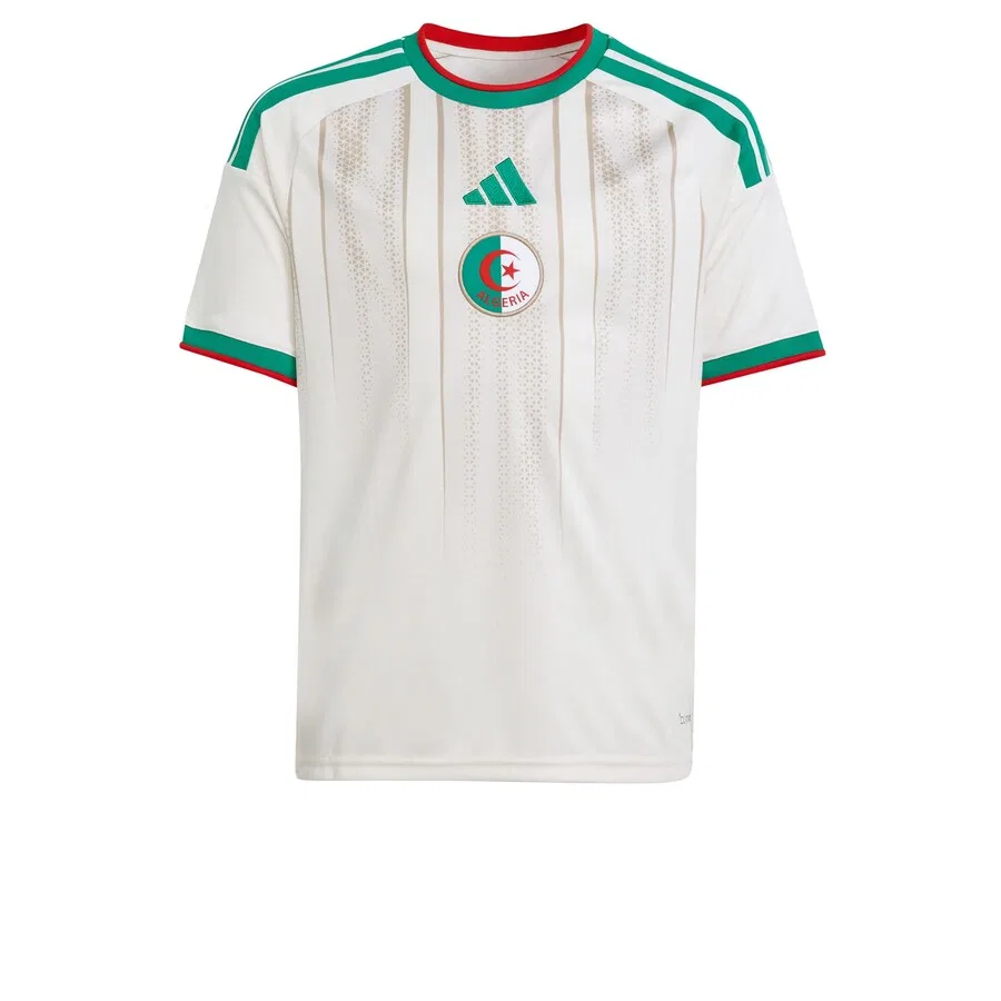 Детская домашняя футболка ADIDAS PERFORMANCE 'Algeria 26 Home Kids' в натуральном белом цвете — фото 2
