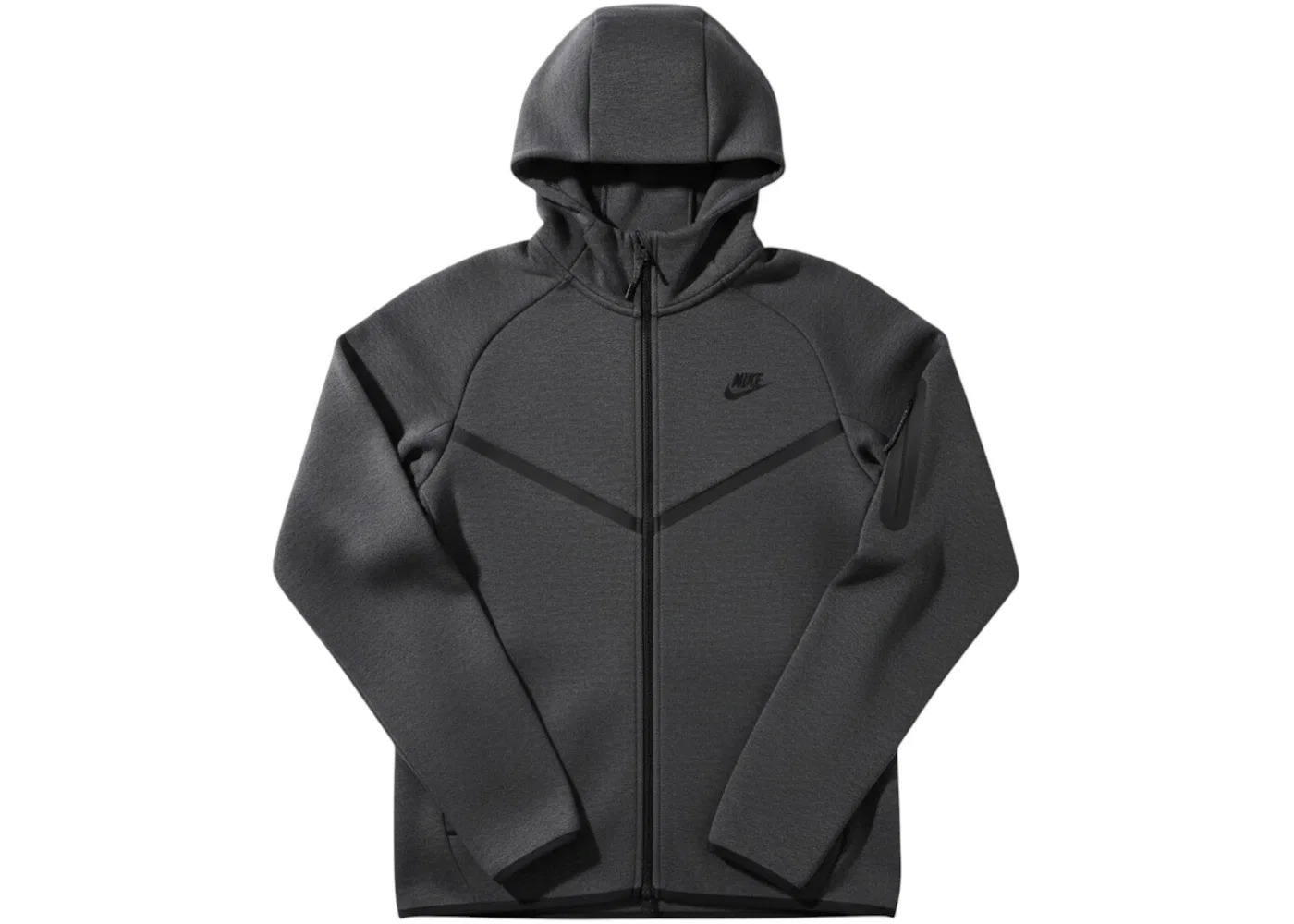 Мужская худи с застежкой-молнией Tech Fleece Windrunner Nike, Black Heather/Black