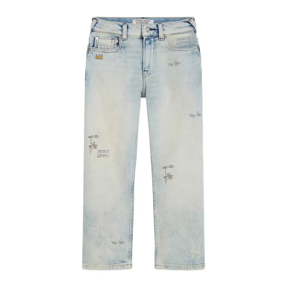 Джинсы свободного кроя Basquiat The Pitch Scotch & Soda, синий