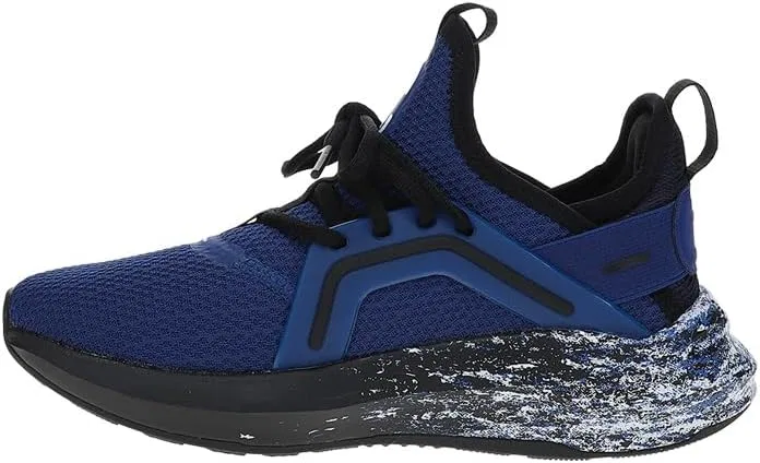 Детские кроссовки для мальчиков с шнуровкой Enzo 5 Blizzrizz PUMA, Blazing Blue/Black — фото 3