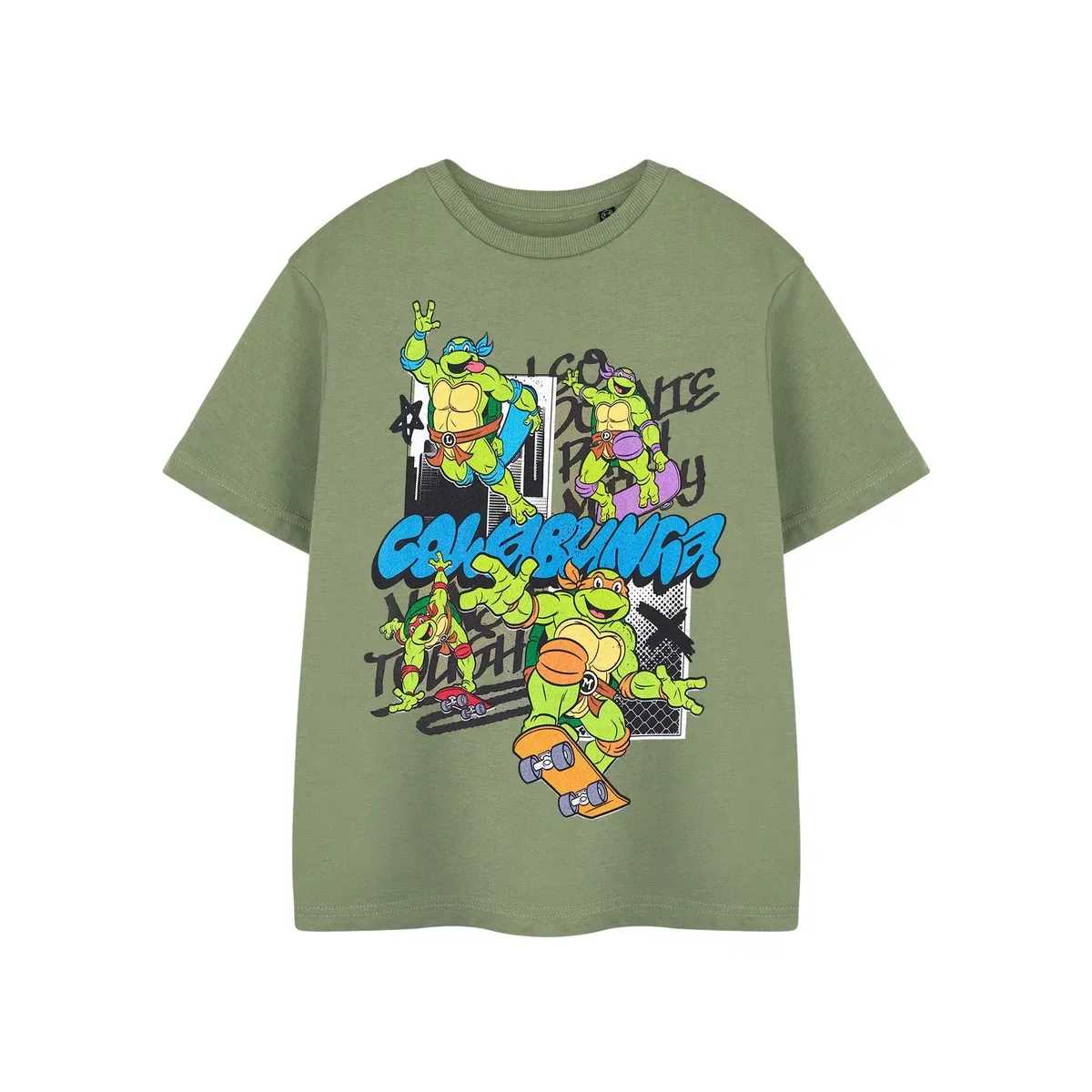 Детская футболка с коротким рукавом Cowabunga Teenage Mutant Ninja Turtles, Green
