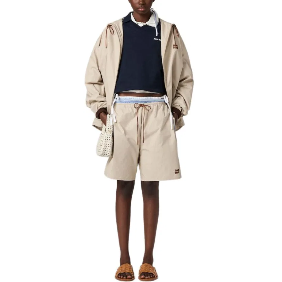 Женские шорты Casual MIU MIU, Limestone — фото 3