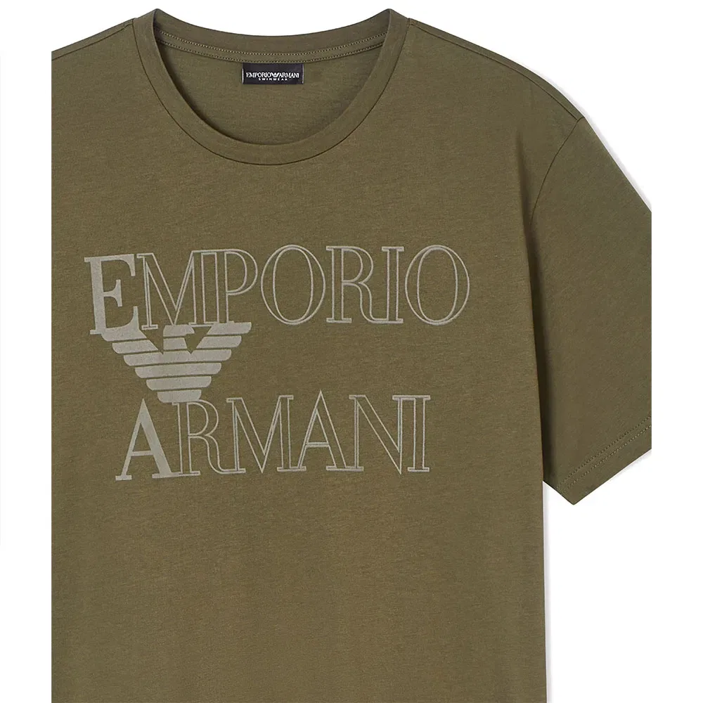 Футболка с коротким рукавом Emporio Armani, зеленый — фото 4