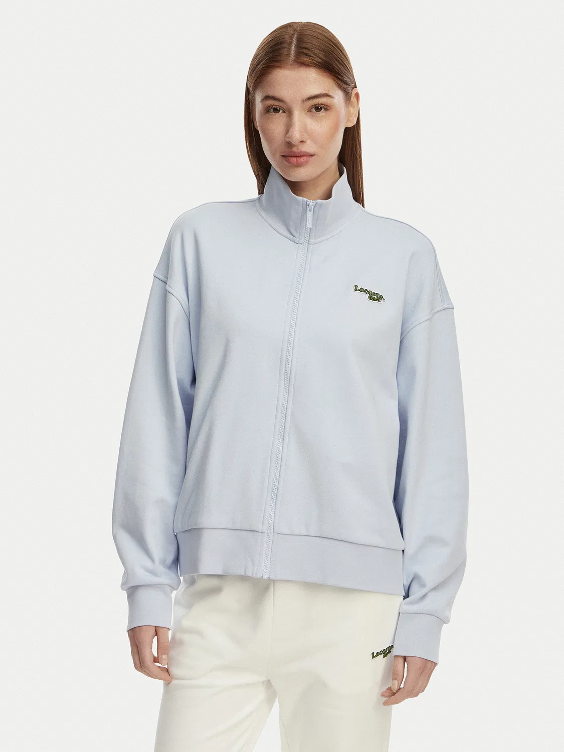Женский свитшот свободного кроя Lacoste, голубой