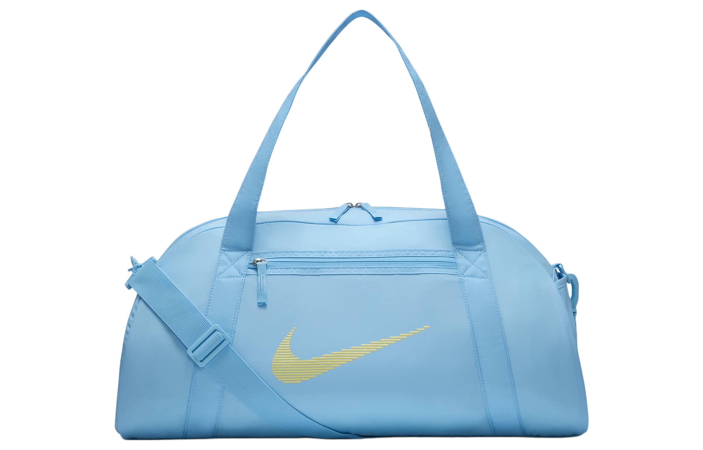 

Nike Полиэстеровая сумка, сумка через плечо, кроссбоди, большая спортивная сумка унисекс Aquarius Blue и Light Laser Orange