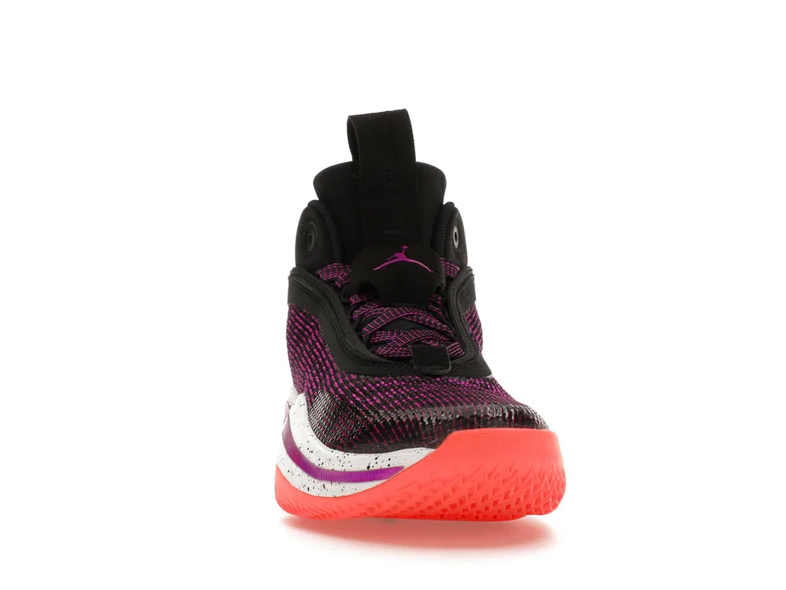 Детские кроссовки для баскетбола Jordan 36 Jordan, Black/Hyper Violet-White-Bright Mango — фото 2