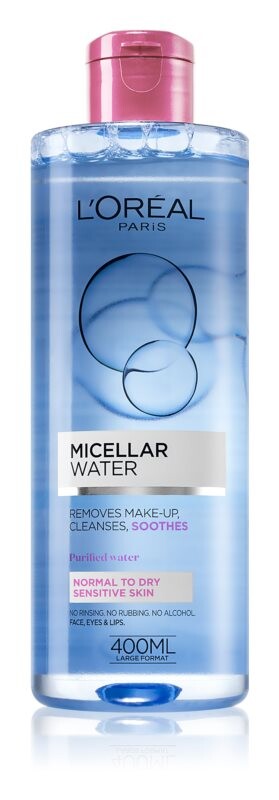 

Мицеллярная вода для нормальной и сухой чувствительной кожи L’Oréal Paris Micellar Water