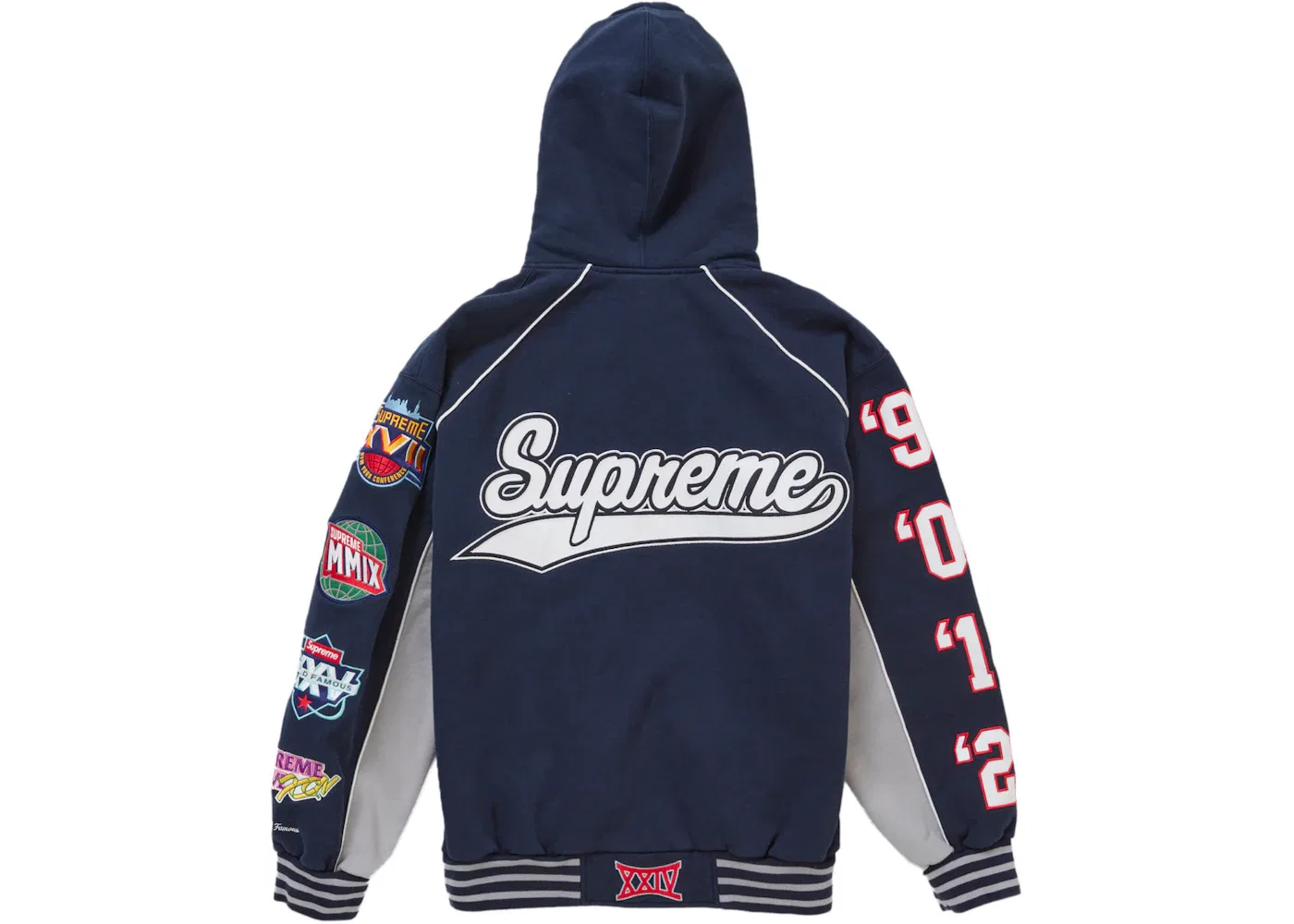Мужская худи на молнии Playoffs Supreme, Navy — фото 2