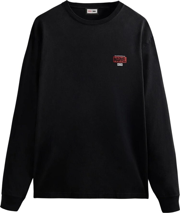 

Лонгслив Kith For Spider-Man Timeline Long-Sleeve Tee 'Black', черный