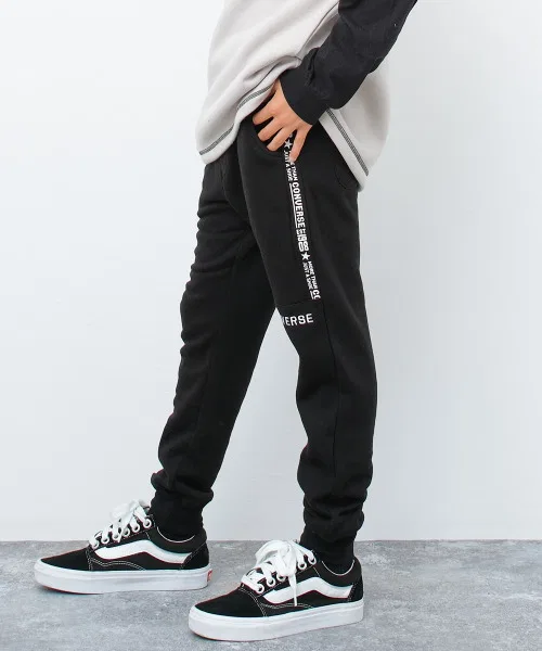 Детские спортивные штаны с логотипом CONVERSE, Черный