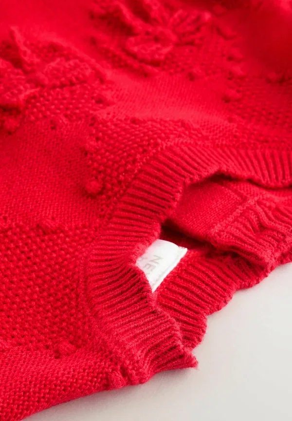Комплект из джемпера и платья хлопковый Regular fit twofer set Next, Red, красный — фото 3