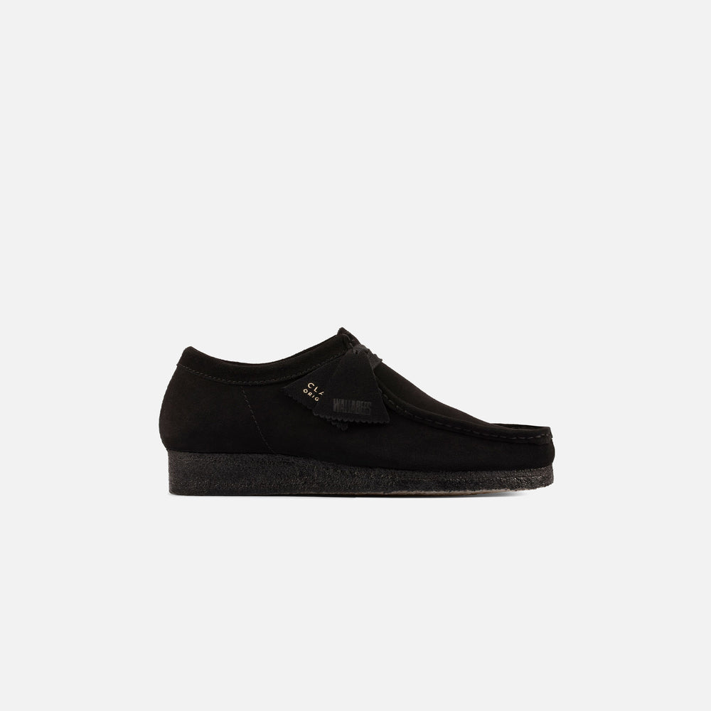 Ботинки женские Clarks WMNS Wallabee низкие замшевые, черный