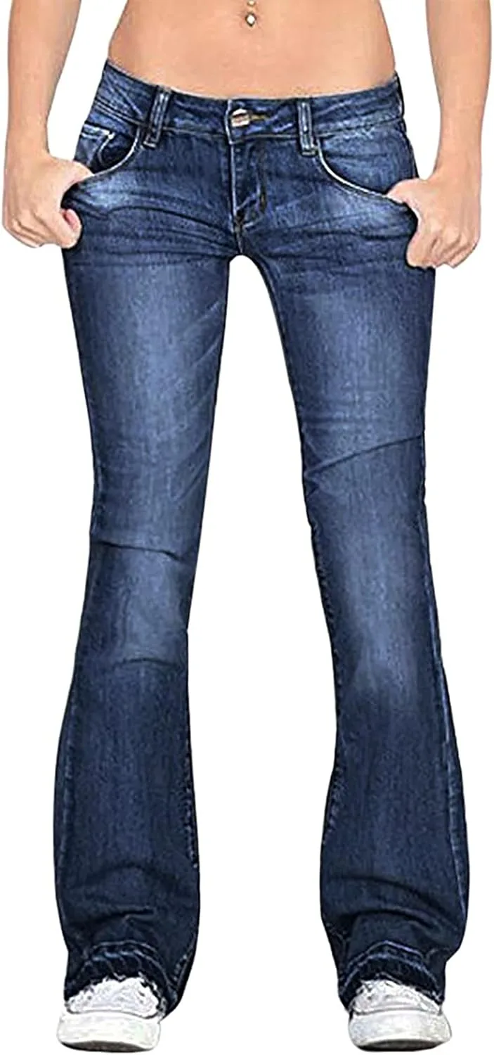 

Женские классические джинсы Bootcut Mid Rise с эластичным кроем Curvy Fit TACSTRUN