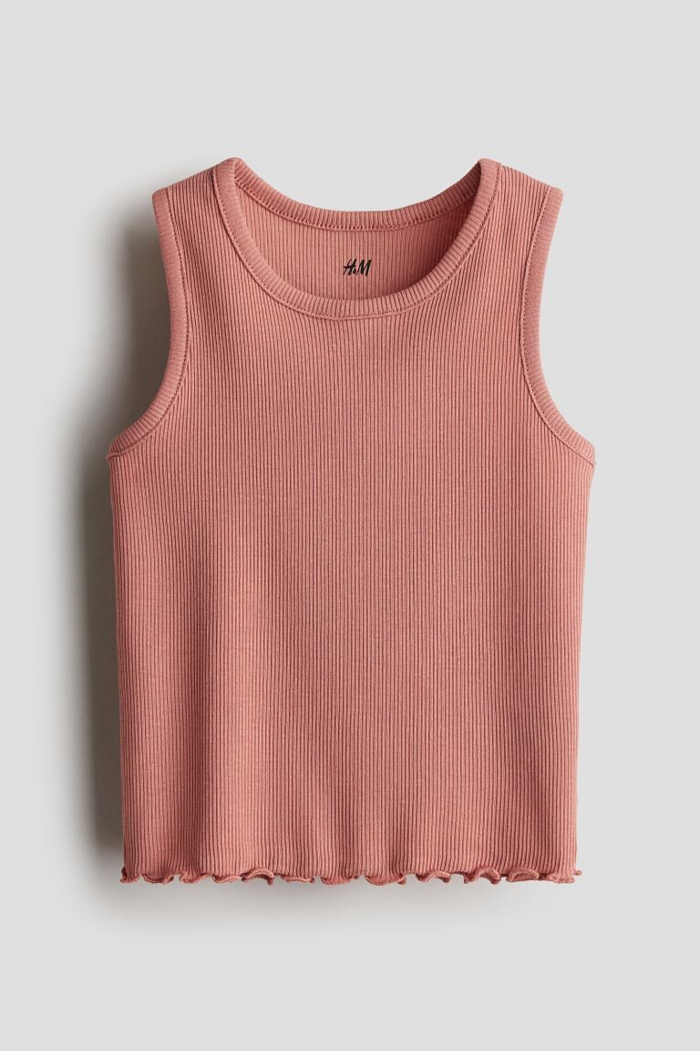 

Майка в рубчик H&M, красный