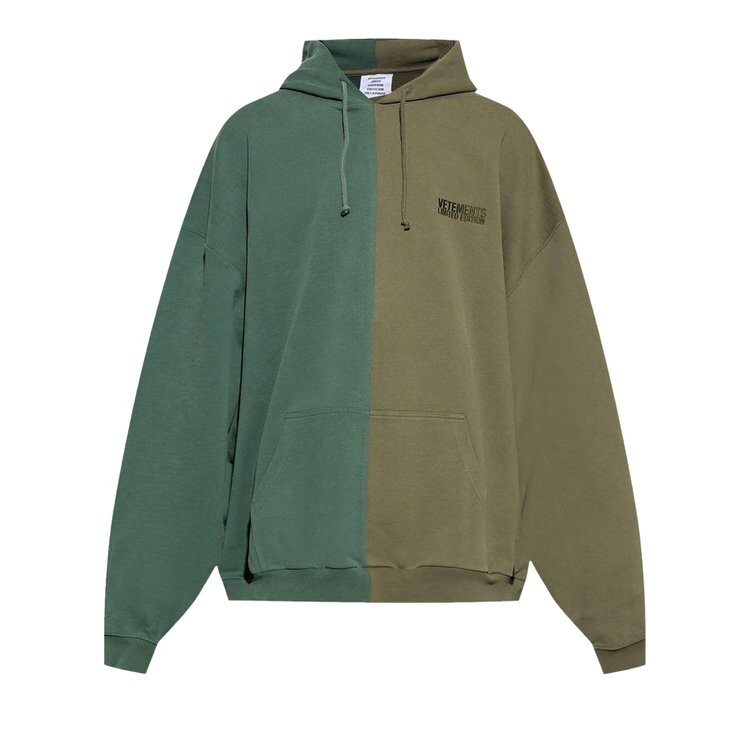 

Худи Vetements Split Cut-Up Hoodie, цвет Khaki/Green