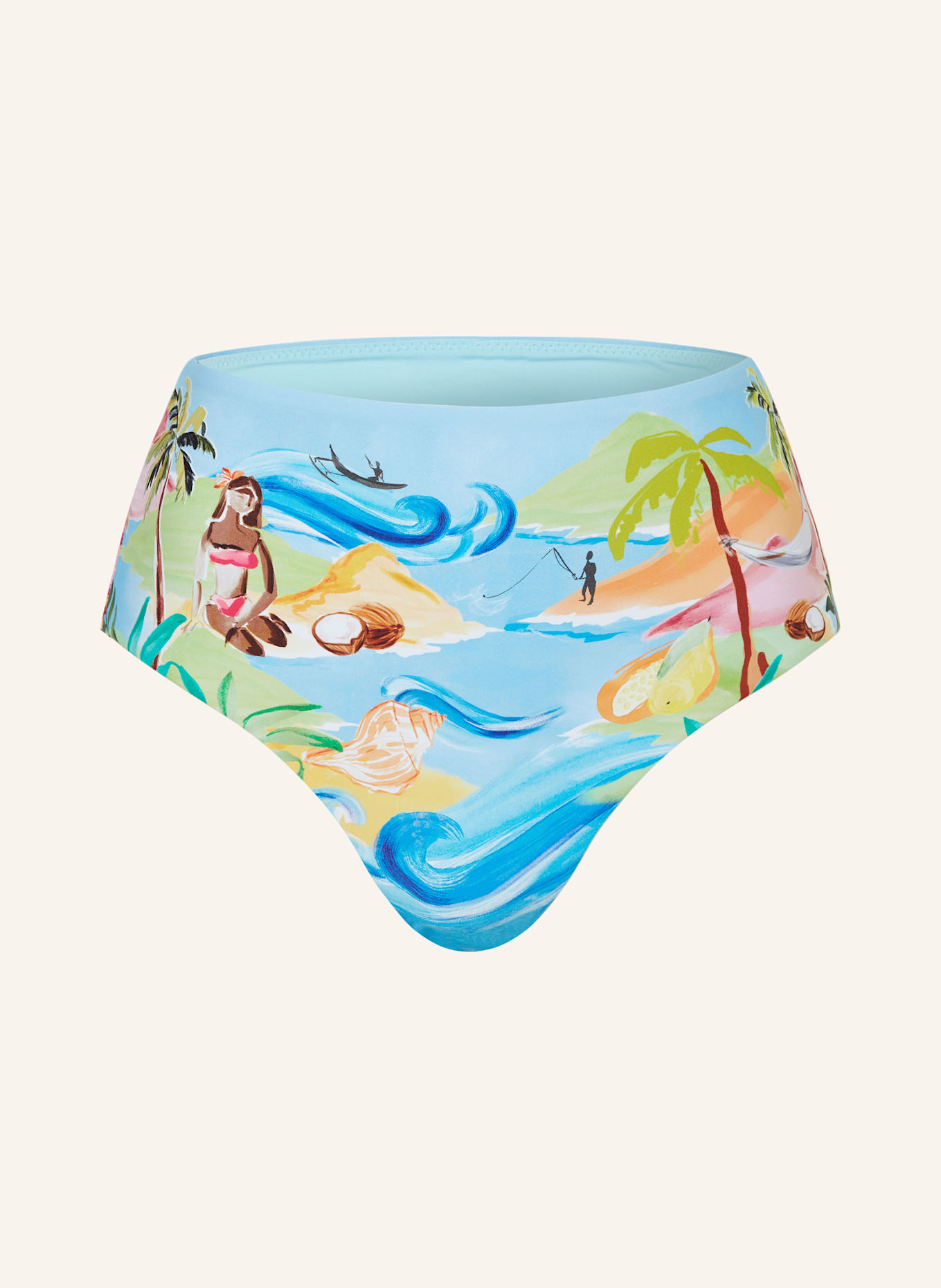 

Плавки бикини с высокой талией южно-тихоокеанский Seafolly, мультиколор