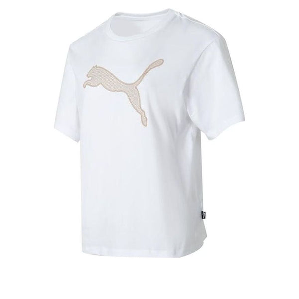 

Футболка graphic sport t-shirt 'white beige' Puma, белый