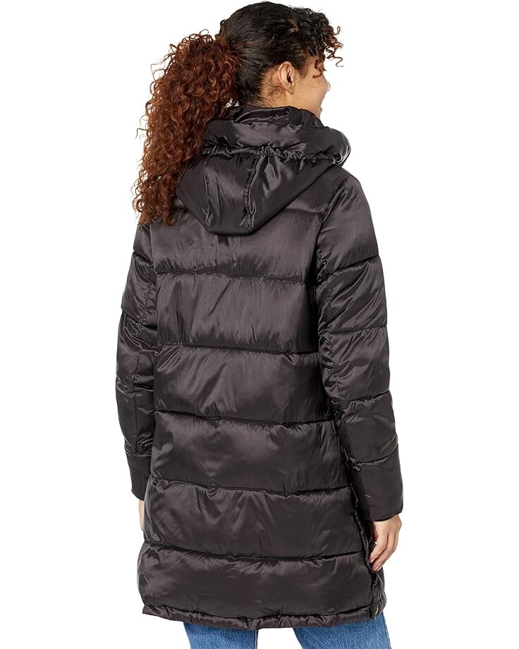 

Пуховик Sam Edelman Hooded Funnel Puffer, черный