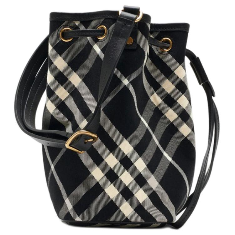 Миниатюрная женская сумка Burberry из телячьей кожи с принтом — фото 2