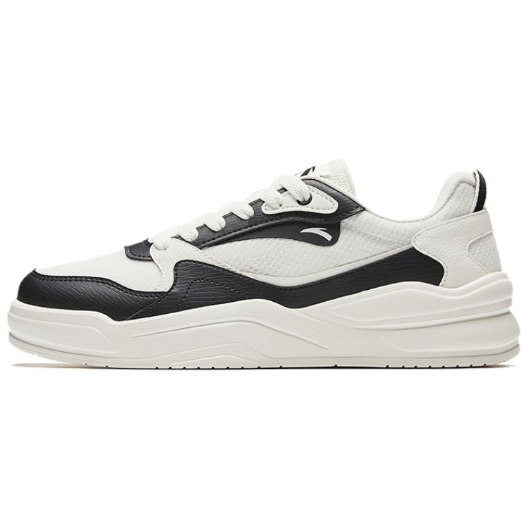 

ANTA Резиновые противоскользящие высотные low top скейтборд кроссовки men's белый черный