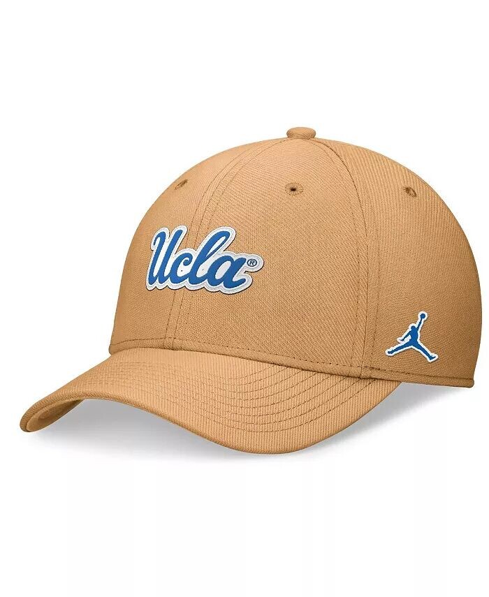 

Мужская кепка цвета хаки UCLA Bruins 2024 Sideline Flex Hat Jordan, бежевый