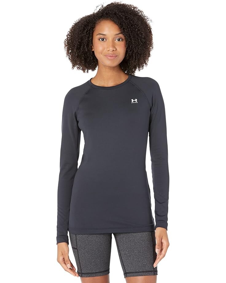 

Футболка Under Armour Authentics Long Sleeves Crew Neck, цвет Black/White