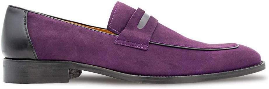 

Мужские элегантные лоферы с язычком из мягкой замши Mezlan, фиолетовый