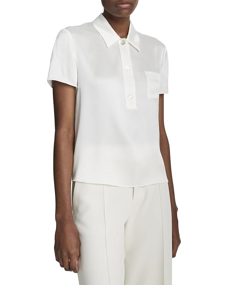 

Рубашка поло Vince Short Sleeve Polo, цвет Off-White