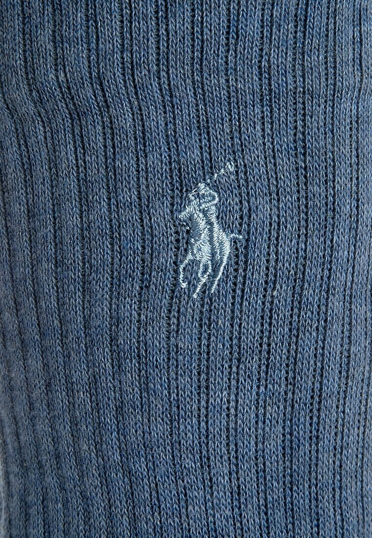 Носки ПАКЕТ CREW 3 Polo Ralph Lauren, джинсовые — фото 4