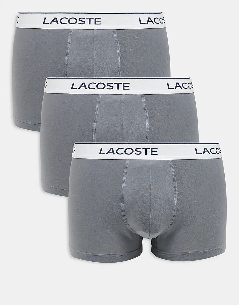 

Комплект из 3-х спортивных трусов Lacoste серого цвета